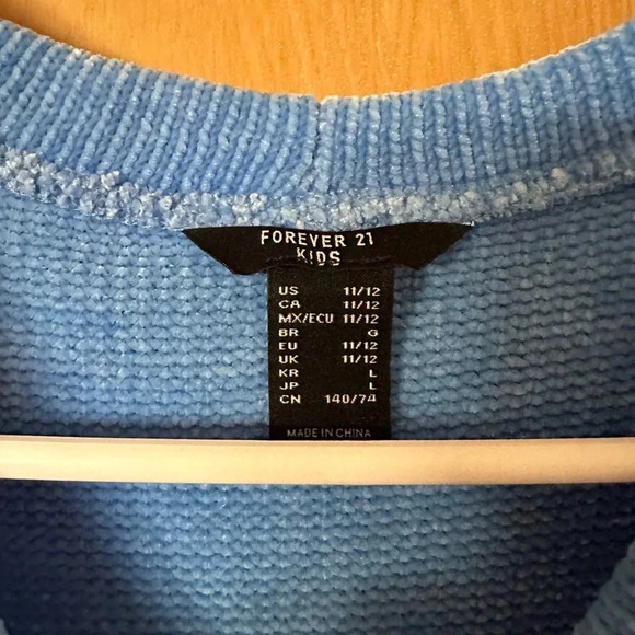 Blue velvet cardigan - Picture 2 of 3